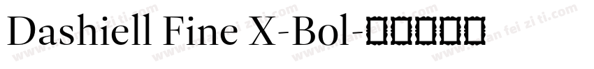 Dashiell Fine X-Bol字体转换